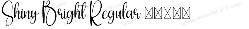Shiny Bright Regular字体转换